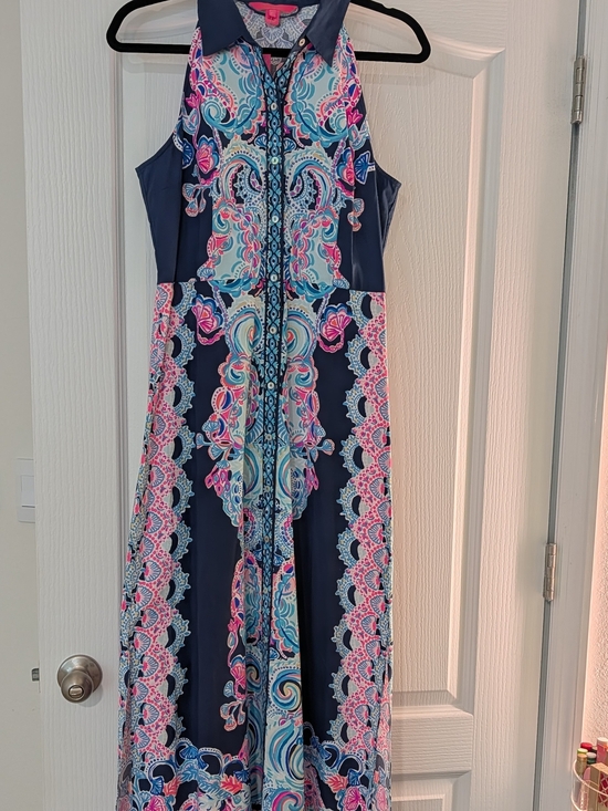 Lilly Pulitzer Dresses & Skirts - Brand new Lilly Pulitzer Navy Midi Dress